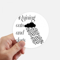thumbnail image 1 of Rainstorm Common Knowledge English Language Culture Sticker Round Wall Suitcase Laptop Label Bumper, 1 of 1