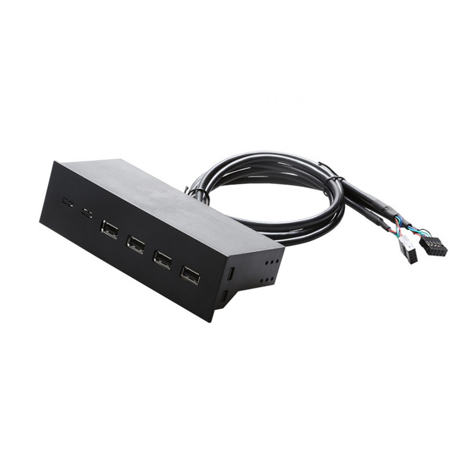5.25 inch USB Front Panel Hub Multifunction USB Hubs USB Front Panel Adapter 4 Ports USB 2.0