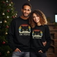 thumbnail image 2 of EcoLoom Ew People Retro Cat Vintage Anti Social Introvert Long Sleeve Unisex Midweight Crewneck Sweatshirt, 2 of 4