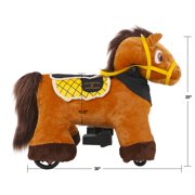 Yellowstone 6V Unisex Kids Ride-On Pony by Dynacraft for Ages 3+ Years, 1 Count