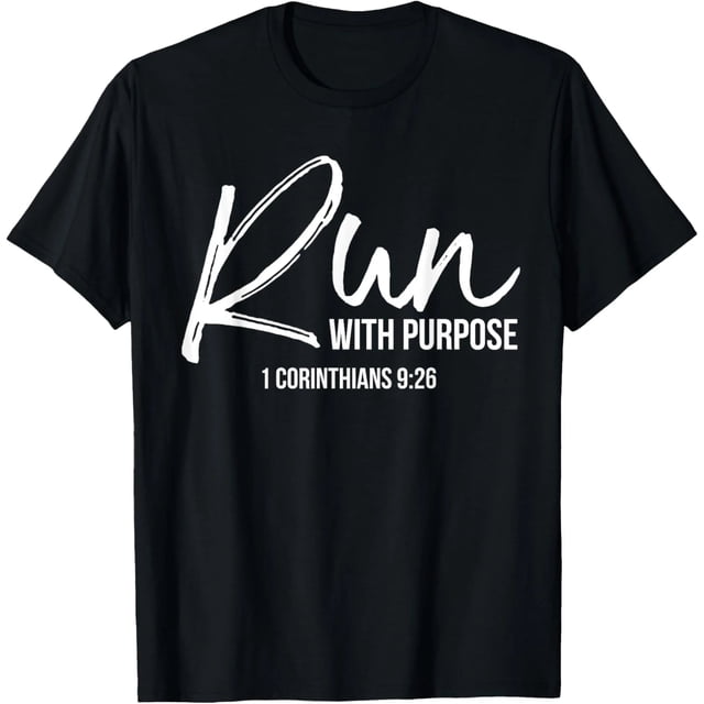 Playera de Mujer Christian Runner: Corre con Propósito - Algodón 100%