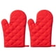 thumbnail image 1 of Juego de manoplas para horno resistentes al calor, agarraderas de agarre para sartenes calientes y horno, par de manoplas de cocina, guante para hornear, 2 uds., 27*17cm, 1 of 5