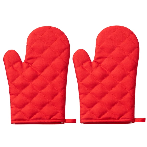 Juego de manoplas para horno resistentes al calor, agarraderas de agarre para sartenes calientes y horno, par de manoplas de cocina, guante para hornear, 2 uds., 27*17cm