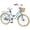 Green, variant on Dolonm 20" Kids Bike for Ages 7-10, Lightweight High-Carbon Steel Frame Cruiser Bike, Girls Bicycle with Wicker Basket & Rear Seat,  No Training Wheels, Pink