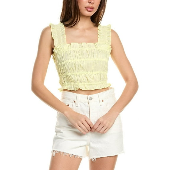 Maje womens Top, T3, Yellow