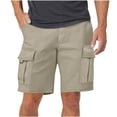 thumbnail image 5 of qolati Mens Cargo Shorts Casual Golf Shorts Lightweight Stretch Elastic Waist Work Shorts for Outdoor Hiking with Pockets Beige XXL, 5 of 6