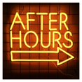 thumbnail image 1 of Letrero De Neón After Hours Con Flecha Y Luz LED Regulable. Ideal Para Clubes, Pubs, Bares, Garajes, Fiestas Y Decoración De Paredes 35cmx30cm, 1 of 6