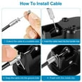 thumbnail image 4 of HLONK Universal Recliner Replacement Pull Handle Chair Sofa Couch Release Lever Black, 4 of 5