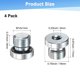 thumbnail image 3 of Uxcell 4-Pack M14x1mm Tapón de Ajuste de Tubo con Cabeza Hexagonal Interna, Tapón de Socket de Acero Inoxidable con Tornillo de Sellado O-Ring, 3 of 6
