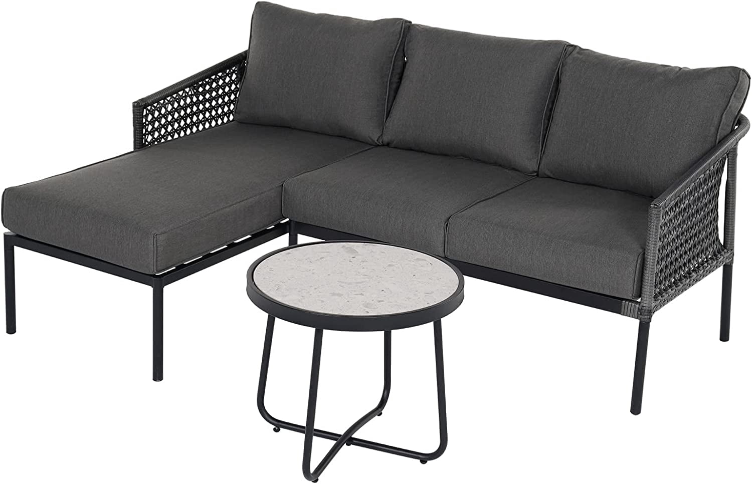 Grand patio Outdoor Furniture 3 Pieces Set AllWeather Wicker