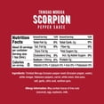 thumbnail image 2 of Melinda’s Scorpion Pepper Hot Sauce - Gourmet Scorpion Hot Sauce - Made with Trinidad Moruga Pepper, Carrots, Onion & Lime Juice - Keto, Vegan, Gluten Free - 5oz, 4 Pack, 2 of 5