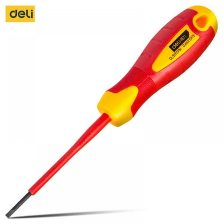

Clearance Sale!!Deli Insulated Screwdriver Insulation Materials for Electricians only for Household Electricians