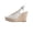 Beige, variant on Women High Heel Wedge Sandals Peep Toe Espadrille Slingbcak Adjustable Buckle Strap Shoes Summer Casual Dressy Sandals