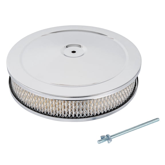 JEGS Hi-Flow Air Cleaner 10 in. x 2 in. [Chrome-Plated]