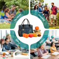 thumbnail image 6 of FORMRS Insulated Lunch Bag Unisex Large Capacity with Shoulder Strap, Dark Star Map, 6 of 6