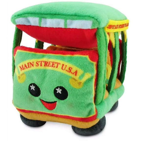 Disney Parks Main Street Trolley Wishables Plush Transportation New with Tag