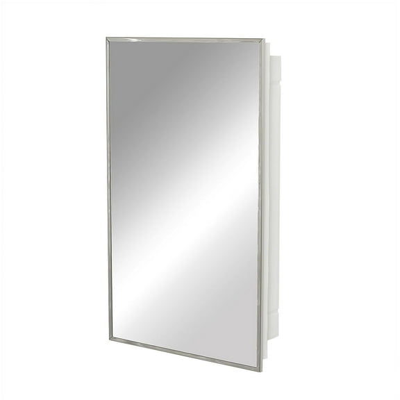 Products 105, Stainless Steel Framed Medicine Cabinet, 16 in x 26 in