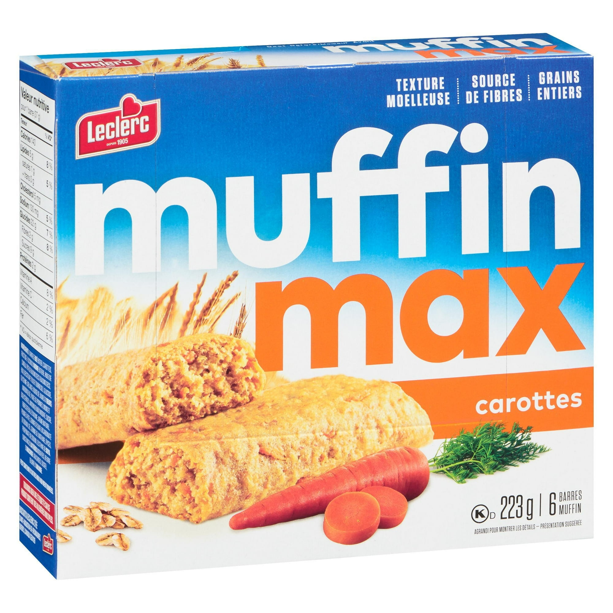 Muffin Max Barres Muffin Carottes