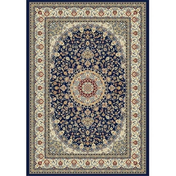 Ancient Garden 9 ft. 2 in. x 12 ft. 10 in. 57119-3434 Rug - Blue/Ivory