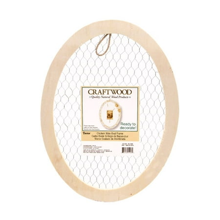 Craftwood Oval Chicken Wire Frame - 11.75 x 15.75 inches