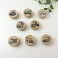 thumbnail image 6 of Jamjam Set of 8 Wood Kids Boy Nursery Room Construction Vehicle Trucks Cabinet Furniture Dresser Drawer Knobs and Pulls 1.8 X 1.8 Inches, 6 of 7