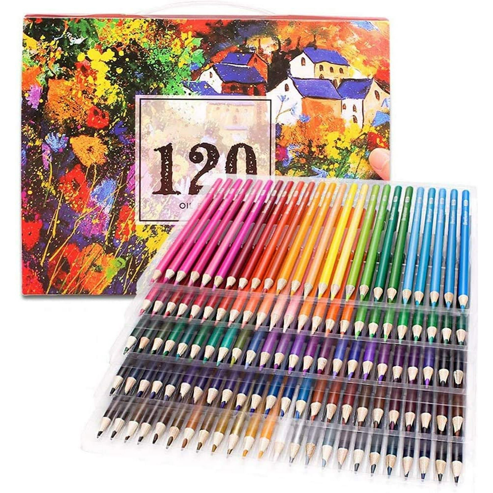 Dedc Art Supplies 120 Colored Pencils For Adult Coloring Book Color Pencil Set For Drawing Coloring Pages Great Art School Supplies Walmart Canada