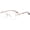 Gold Leopard Frame, variant on Clear Lens Rimless Glasses Female Metal Trendy  Eye Glasses Frame Women Eyewear