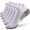 White, variant on SDNall 6 Pairs Socks for Men Low Canister Take A Walktowel Cotton Breathable Socks Sizes:M-XL