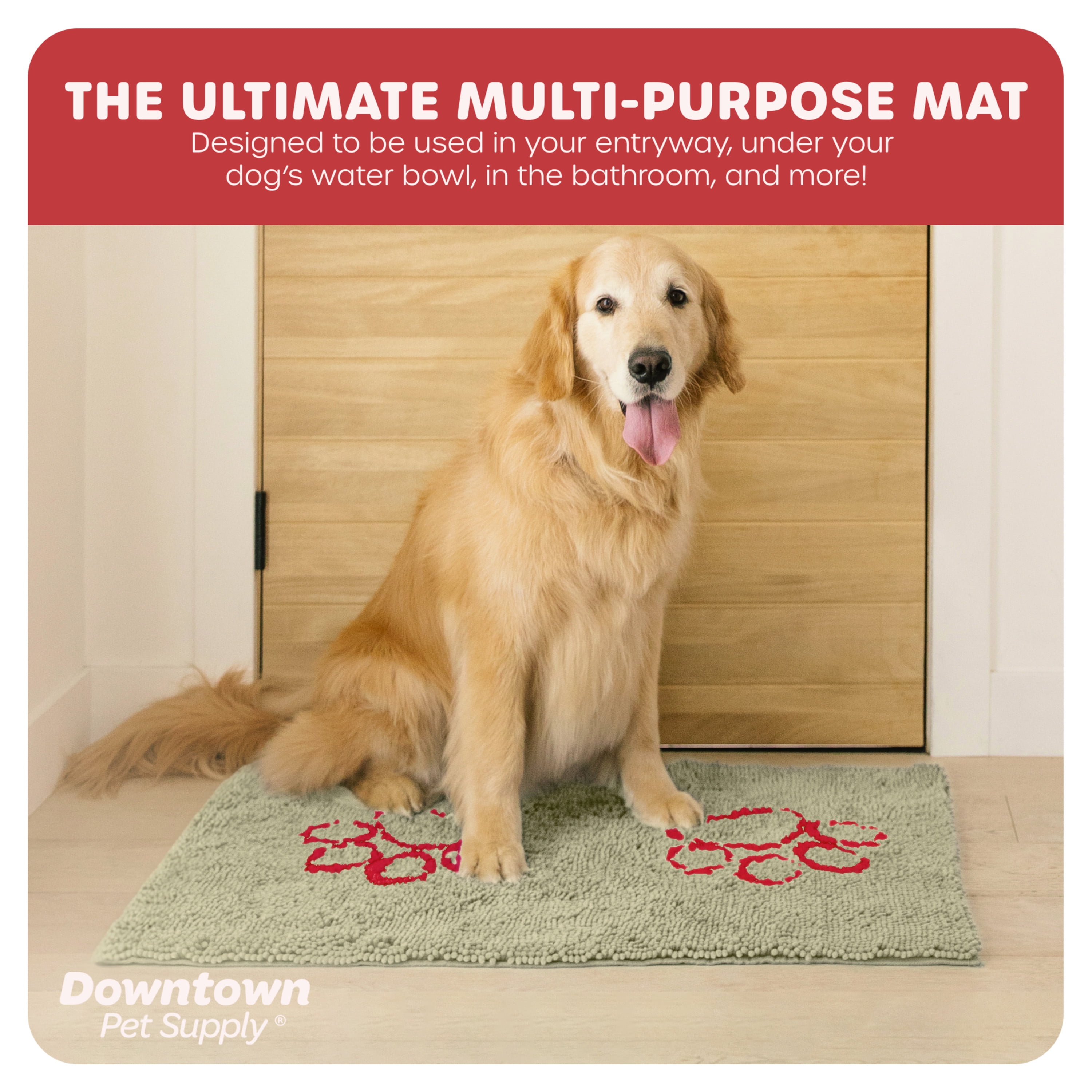My Doggy Place Ultra-Absorbent Dog Doormat: Oatmeal/Large