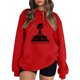thumbnail image 1 of Gibobby Sudadera oversize mujer Sudaderas de moda de gran tamaño para mujer con cuello alto manga larga trajes de otoño 2023(Rojo,M), 1 of 3