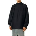 thumbnail image 2 of pstuiky camisas de manga larga para hombre, Blusas y camisas casuales de cuello redondo y manga larga de color liso para hombre Tops de hombre xxxl, 2 of 5