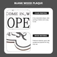 thumbnail image 4 of BESTONZON Wear-resistant Door Sign Wooden Open Sign Decor Decorative Open Closed Sign, 4 of 5