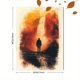 thumbnail image 3 of Qisvanset Framed Canvas Wall Art 12x16 Inch Walls of Jericho Modern Bible Sketch Gift Art, 3 of 5