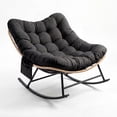 thumbnail image 2 of Indoor/Outdoor Rocking Chair with Thick Pad – Comfortable Lounge Chair, Waterproof Fabric, Easy Assembly, 450 Lb Weight Capacity, for Garden & Balcony, 2 of 7