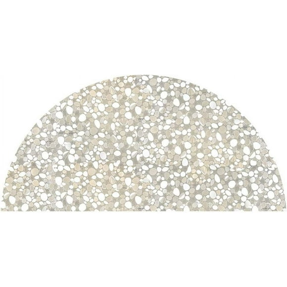 Precut Arched Window Film, Pebble Design, Self Static Adhesive Cling, 32 inch Diameter