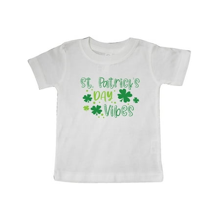 

Inktastic St. Patrick s Day Vibes with Clovers Gift Baby Boy or Baby Girl T-Shirt