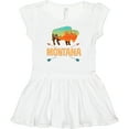thumbnail image 3 of Inktastic Montana Gift Buffalo Silhouette Girls Baby Dress, 3 of 5