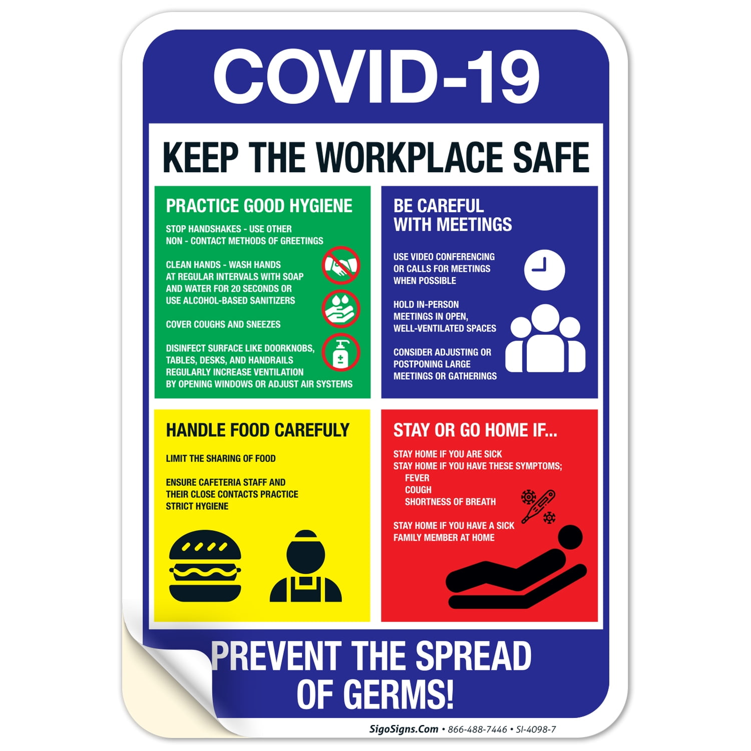 Theme:2, 5 X 2 Hemmed Edges and Metal Grommets 19 Vinyl Banner Indoor Outdoor Coronavirus Health and Safety Flex Signs Please Practice Social Distancing Stop Spread COVID 