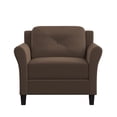 thumbnail image 2 of Lifestyle Solutions Chaise Harvard en Microfibre Marron, 2 of 10