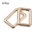 thumbnail image 3 of Unique Bargains 25x15mm Rectangle Buckles Zinc Alloy Gold Tone 8Pack, 3 of 5
