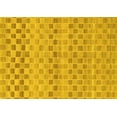 thumbnail image 1 of Ahgly Company Machine Washable Indoor Rectangle Solid Yellow Modern Area Rugs, 5' x 7', 1 of 4