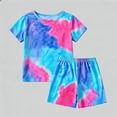 thumbnail image 5 of RMGVDSD Girls 2 Piece Summer Outfits Stylish Heart Print T-Shirts Short Sleeve Crewneck Tops And Shorts Set Casual Clothes For Toddler Little Big Girls 6-7 Years, 5 of 5