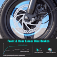 thumbnail image 4 of HIGUILI 14 Inch Foldable Electric Bike for Adults, 48V 10Ah Battery, 24MPH, 30-35 Miles, Mini E-bike for Teens,UL2849 Certified., 4 of 9