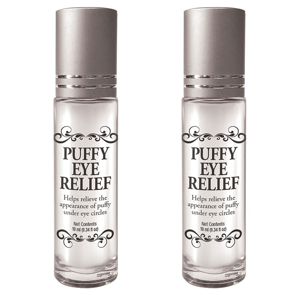 (Set/2) Puffy Eye Relief Powerful Rollon Cools Skin Reduces Under Eye