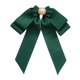 thumbnail image 2 of Broche de lazo preatado para mujer, elegante accesorio de ropa, pajarita de cuentas novedosa De color verde oscuro, 2 of 9