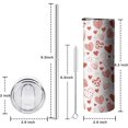 thumbnail image 5 of Valentine''s Day Red Hearts Gifts for Women Girls, 20 Oz Tumbler with Lid and Straw, Cute Stainless Steel Insulated Travel Coffee Cup, Lover Birthday Wedding Water Bottle for Her, 5 of 6