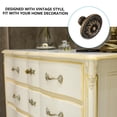 thumbnail image 5 of CRAFTHROU 4 Pcs Quincaillerie d'Armoire de Cuisine Style Vintage Bouton Rond Brun Foncé pour Meubles, 5 of 5