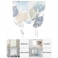 thumbnail image 6 of Blue Green Orange Leaves Tie Up Curtains for Window, Thermal Insulated Balloon Shade Adjustable Rod Pocket Curtains Valance Panels for Kitchen Bathroom Cafe 42 x 63 Spring Watercolor Botanical, 6 of 6