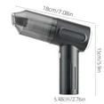 thumbnail image 3 of Handheld Vacuum Cleaner, USB Charging Portable Vacuum, 4000PA Strong Suction, Wet/Dry Use, Car Home Cleaner, LED Light, Compact Design, Includes Multiple Attachments, 3 of 9