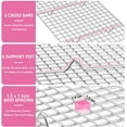 thumbnail image 4 of 2-Pack Cooling Rack, 9.84*7.48 inch Large Baking Rack Fits Half Sheet Pans, Oven Safe Stainless Steel Wire Rack for Cooking, Roasting & Drying Casewin(Rectangle), 4 of 5